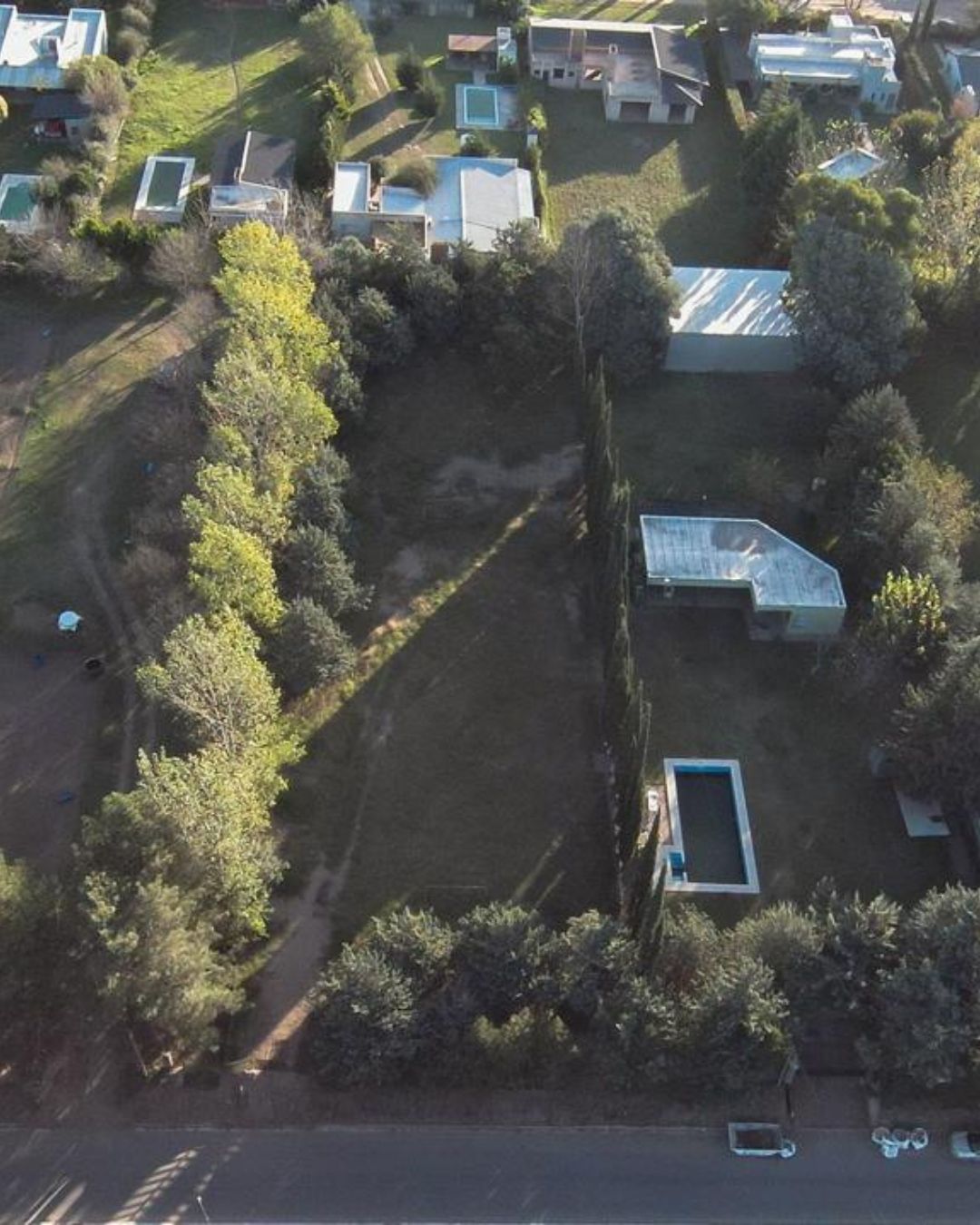 Terreno forestado y cercado